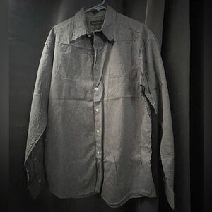 Banana Republic Men's Monochrome Checkered Shirt